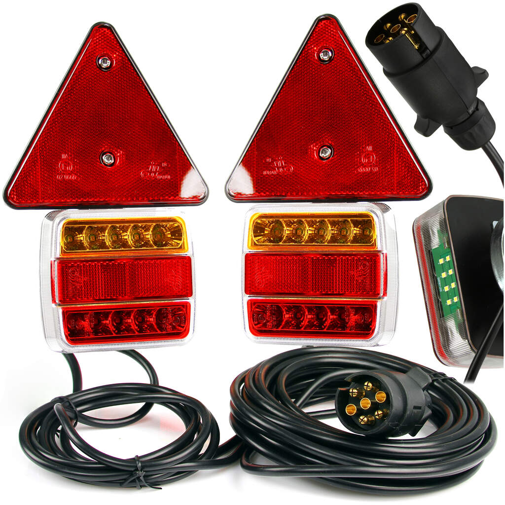 Set svjetla na magnet + kabel 7.5m, trokut