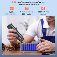 2u1 Ručni aparat za točkasto zavarivanje baterija