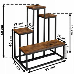 Metalni stalak za cvijeće 68 cm FOS-H4