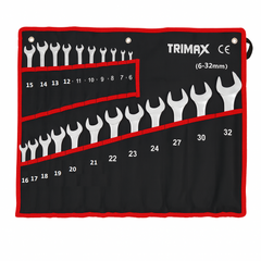Trimax Set viljuškasto-okastih ključeva 6–32 mm