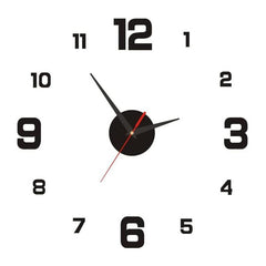 XXL 3D zidni sat zlatna, crna