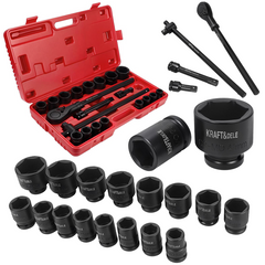 Račna + produžeci + udarne nasadne gedore 3/4" – KRAFT&DELE