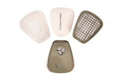 Respiratorna polumaska s ugljenim i prašinskim filtrima