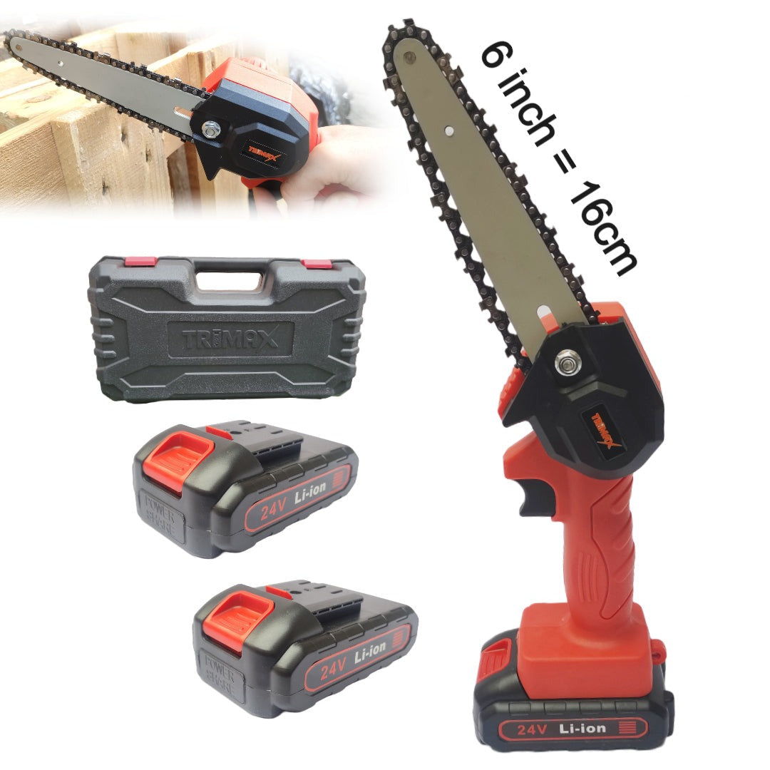 6 inča 16cm- mini aku pila 24V + 2 baterije