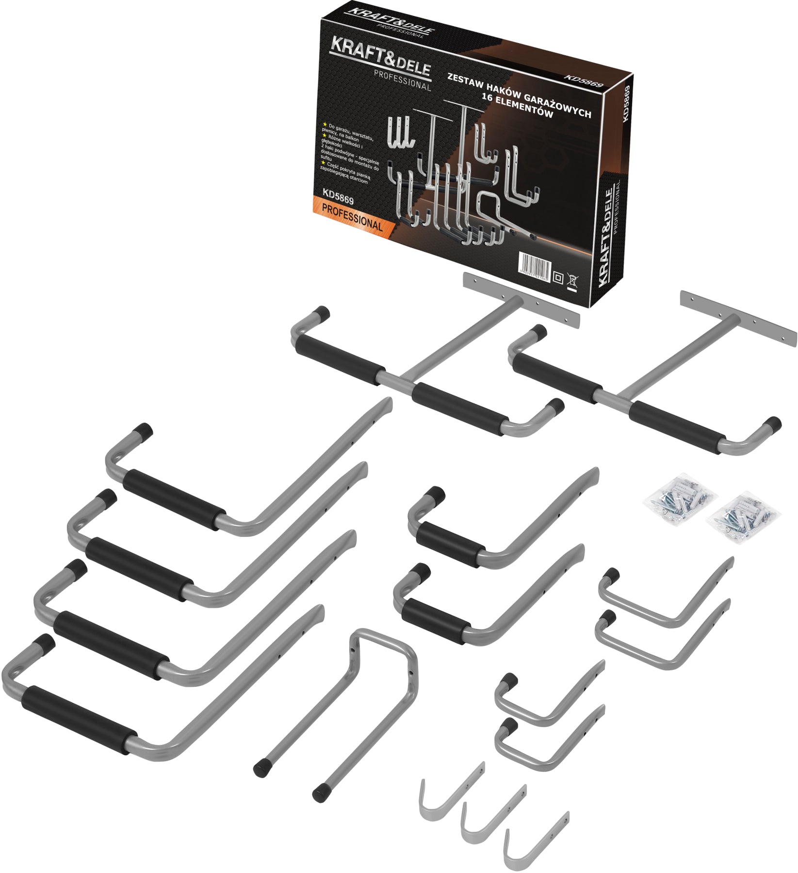 Set garažnih kuka 16 kom KD5869