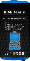 Set torx nasadnih nastavaka 14-dijelni Kd10335