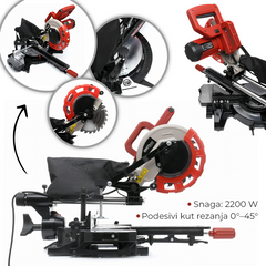 Mitra pila sa laserom 2200W