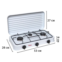 Plinska ploča za kuhanje s 3 plamenika