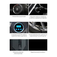 Prijenosni auto kompresor 12V