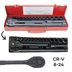 Set kovanih ključeva 17-dijelni 1/2" 8-24 mm