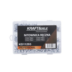 Set od 500 ručnih zakovica 2,4 - 4,8 mm + zakivač