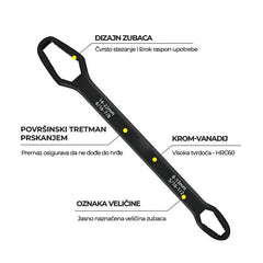 Torx ključ sa dvostrukom glavom 8-22 mm