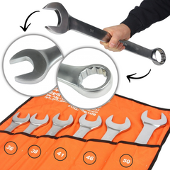 Set okasto-viličastih ključeva XXL 34 - 50 mm