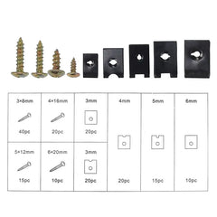 Univerzalni set vijaka i stezaljki tipa U - 170 komada