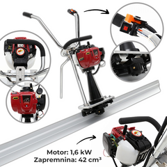 Vibrirajuća ploča (vibracijska letva) – 2 m, benzinski pogon