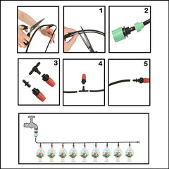Vodena vrtna prskalica | 10m - 10 mlaznica