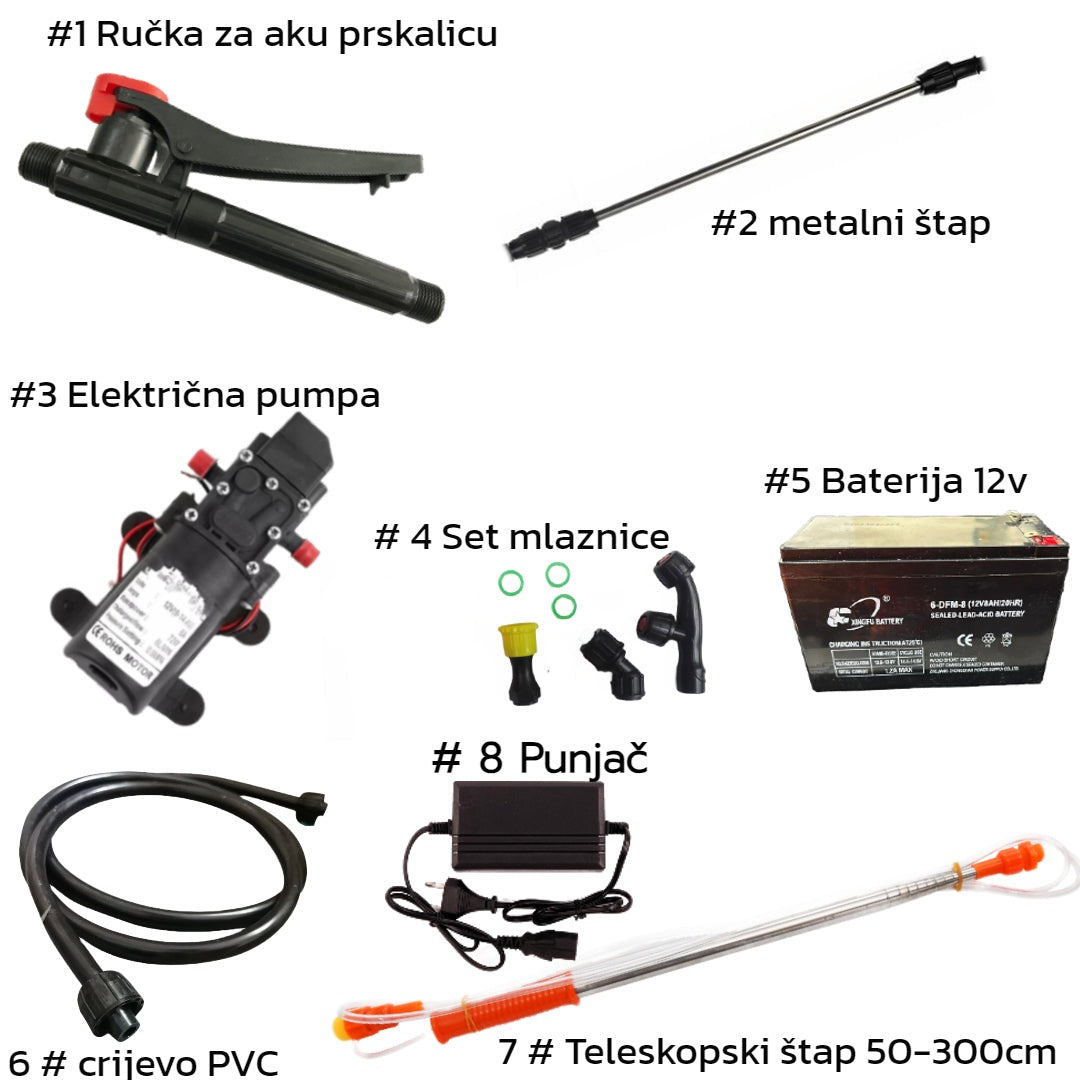 zamjenski dijelovi za aku prskalice
