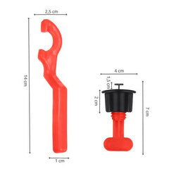 Sustav za niveliranje pločica 51 kom (50 klipova + ključ)