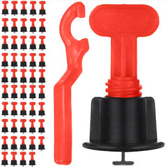 Sustav za niveliranje pločica 51 kom (50 klipova + ključ)