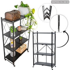 Sklopive police Metalne 125x71x34 cm, 200 kg