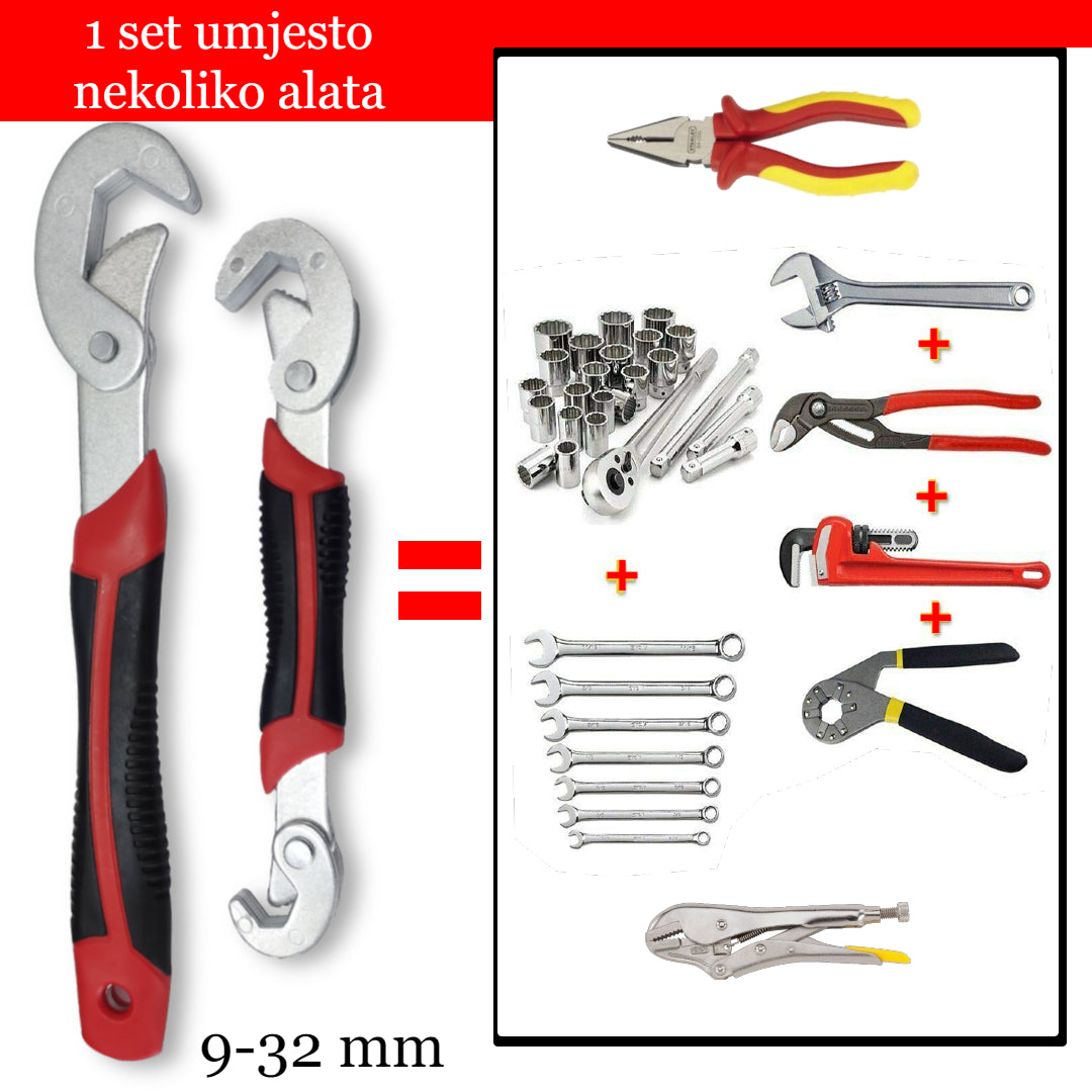 Univerzalni set ključevi 2 kom– za sve vrste vijaka i matica!