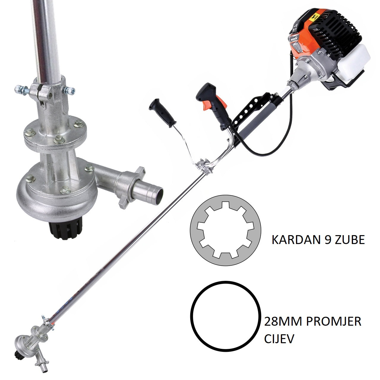 Pumpa vode za trimer fi 28 mm 9 zuba