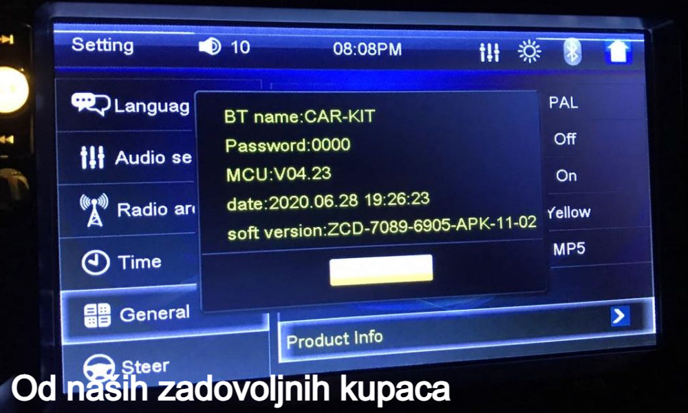 2 din Auto radio ekran 7" inčni LCD