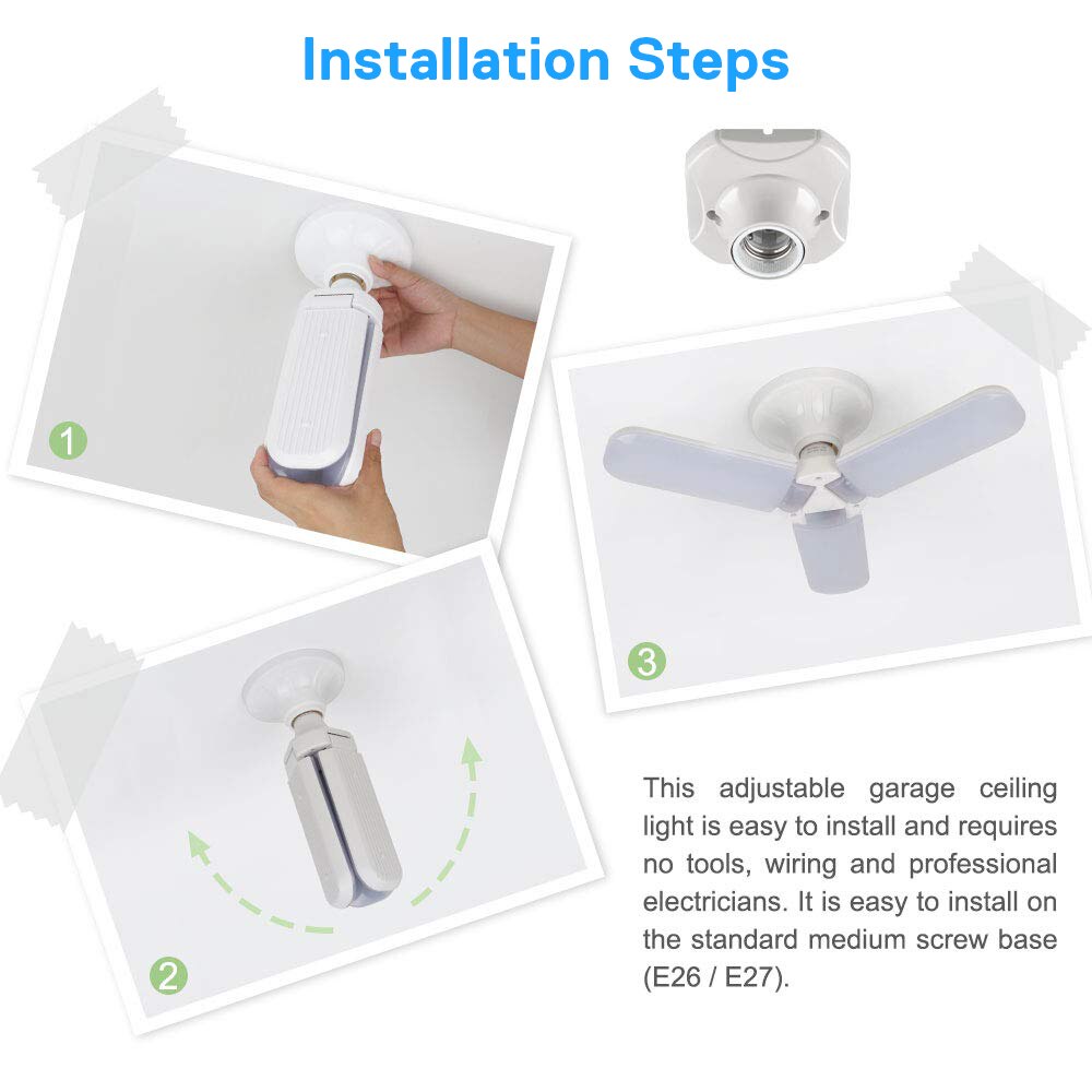 Led žarulja s 3 podesive led ploče 1+1gratis