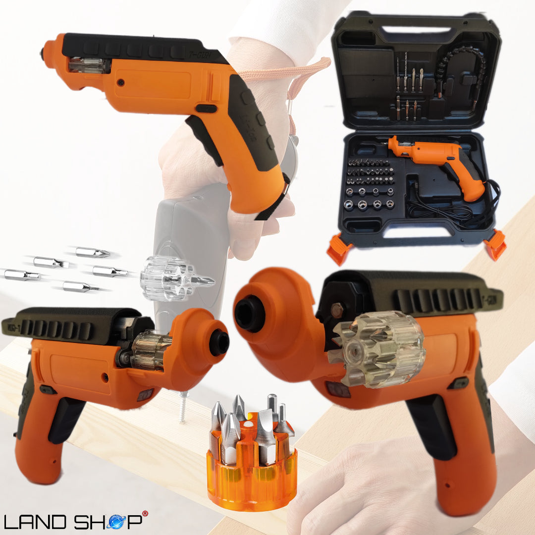 T GUN set akumulatorski odvijač s spremnikom