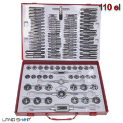 Set nareznica i ureznica za narezivanje navoja od 110 dijelova