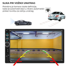 AUTO RADIO LCD + kamera + daljinski
