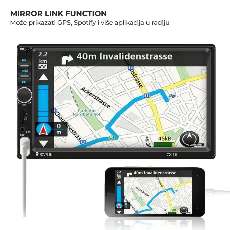 AUTO RADIO LCD WDS-35 s kamerom za parking – Land Shop