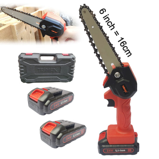 6 inča 16cm- mini aku pila 24V + 2 baterije
