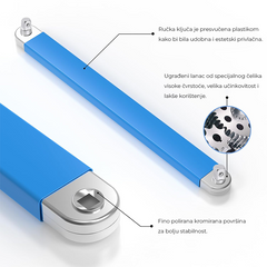 Univerzalni produžni ključ 39cm – s adapterima ¼″, ⅜″ i ½″