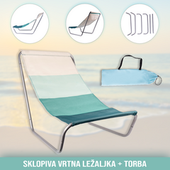 Sklopiva vrtna ležaljka + torba
