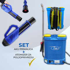 Trimax kombo set Aku prskalica + atomizer za poljoprivredu