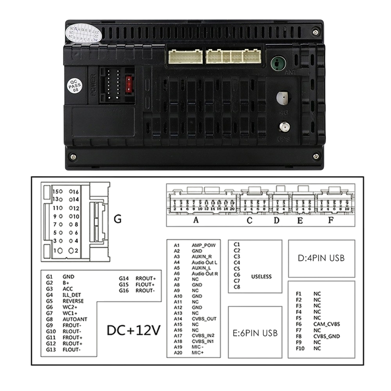 Auto Radio Android 7" s GPS-om + kamera 4x45W