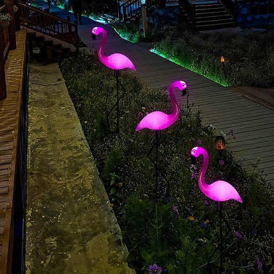 Solarna vrtna dekoracija | Flamingo(3KOM)