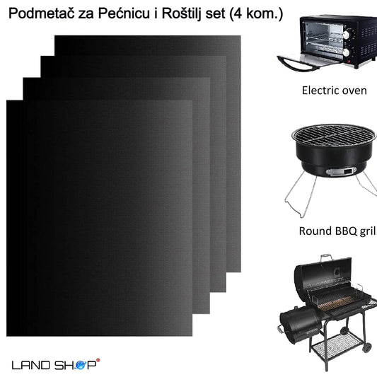 Set podmetač za Pećnicu i Roštilj  (4 kom.)